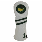 Augusta National Golf Club Stitch Logo Cream/Green Leather Driver Head Cover