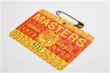 1975 Masters Tournament SERIES Badge #6717 - Jack Nicklaus Win
