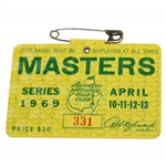 1969 Masters Tournament SERIES Badge #331 - Low Number - George Archer Winner