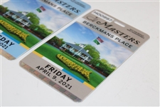 2021 Masters Tournament Thursday & Friday Berckman's Place Badges - #H00997