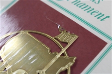 1997 Augusta National Golf Club 24k Gold Plated Christmas Ornament - Unopened