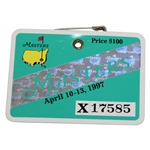 1997 Masters Tournament SERIES Badge #X17585 - Tiger Woods First Masters Win