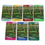 Complete 2020 Masters Tournament Monday-Sunday Berckmans Place April Badges - Unused