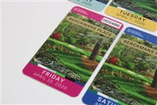 Complete 2020 Masters Tournament Monday-Sunday Berckman's Place April Badges - Unused