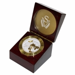 Sage Valley Logo Cherry Wood Opening Clock w/World Time Dial