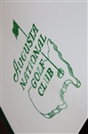 Classic Augusta National Golf Club Green & White Striped Umbrella
