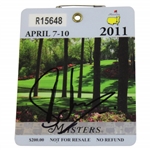 Charl Schwartzel Signed 2011 Masters Tournament SERIES Badge #R15648 JSA ALOA