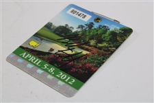 Bubba Watson Signed 2012 Masters Tournament SERIES Badge #R01478 JSA ALOA