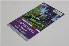 Scottie Scheffler Signed 2022 Masters Sunday Ticket #B02090 JSA ALOA
