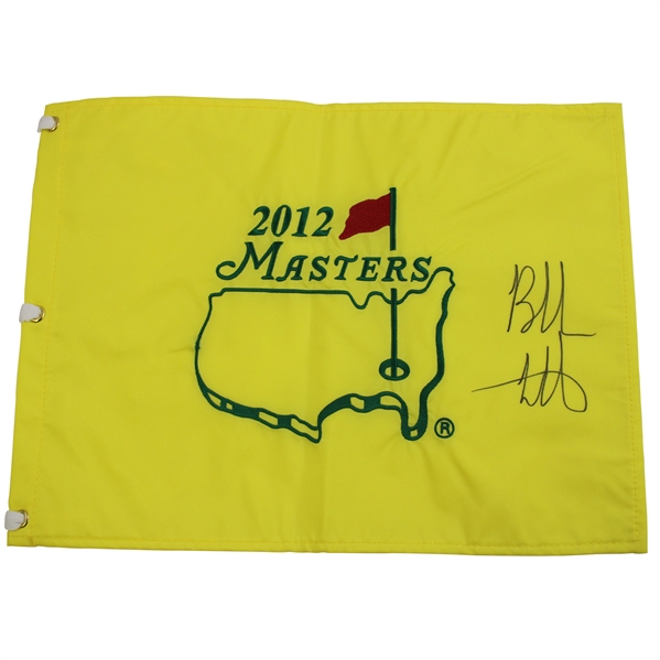 Bubba Watson Signed 2012 Masters Embroidered Flag JSA ALOA