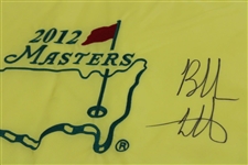 Bubba Watson Signed 2012 Masters Embroidered Flag JSA ALOA