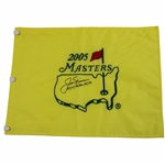 Jack Nicklaus Center Signed 2005 Masters Flag w/Years Won Notation JSA ALOA