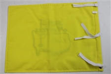 Nick Faldo Signed 2018 Masters Tournament Embroidered Flag JSA ALOA