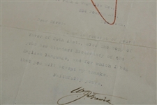 Walter Travis Signed 1913 American Golfer Letterhead Letter - October 23rd JSA ALOA