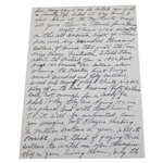 Gene Sarazen Signed 1964 Hand Written Letter To Writer Pat Ward Thomas - 1935 Masters Content! JSA ALOA