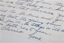 Gene Sarazen Signed 1964 Hand Written Letter To Writer Pat Ward Thomas - 1935 Masters Content! JSA ALOA