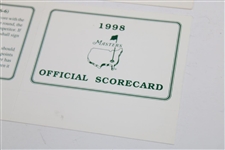 1993 & 1998 Masters Tournament Official Unused Scorecards - Bernhard Langer & Mark O'Meara Winners