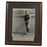 Walter Hagen Facsimile Signed 1929 Ryder Cup Captain Commemorative Photo - Framed