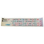 Champion Hale Irwins Official 2000 US Senior Open at Saucon Valley Scoreboard Sheet