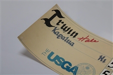 Champion Hale Irwin's Official 2000 US Senior Open at Saucon Valley Scoreboard Sheet