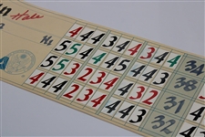 Champion Hale Irwin's Official 2000 US Senior Open at Saucon Valley Scoreboard Sheet