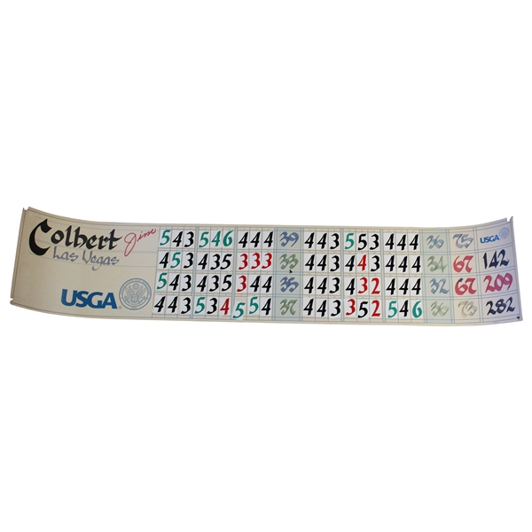 Jim Colberts Official 2001 US Senior Open at Salem Scoreboard Sheet