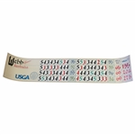 Champion Karrie Webbs 2001 Womens US Open at Pine Needles Official Scoreboard Sheet