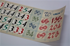 Champion Karrie Webb's 2001 Women's US Open at Pine Needles Official Scoreboard Sheet