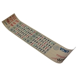 Champion Karrie Webb's 2001 Women's US Open at Pine Needles Official Scoreboard Sheet