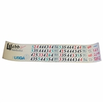 Champion Karrie Webbs 2000 Womens US Open at Merit Club Official Scoreboard Sheet