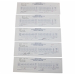 Singh, Langer, Stadler, Azinger, Olazabal & others Signed Official Used 1998 Buick Classic Scorecards