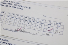 Singh, Langer, Stadler, Azinger, Olazabal & others Signed Official Used 1998 Buick Classic Scorecards