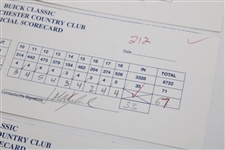 Singh, Langer, Stadler, Azinger, Olazabal & others Signed Official Used 1998 Buick Classic Scorecards