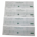 Irwin, Janzen, Strange & others Signed Official Used 1994 & 1999 The Memorial Scorecards