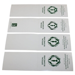 Irwin, Janzen, Strange & others Signed Official Used 1994 & 1999 The Memorial Scorecards