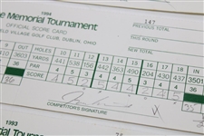 Ozaki, Nakajima, Kuramoto & others Signed Official Used 1993 & 1994 The Memorial Scorecards