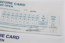 Daly, Irwin, Duval & others Signed Official Used 1995, 1998, & 1999 Phoenix Open Scorecards