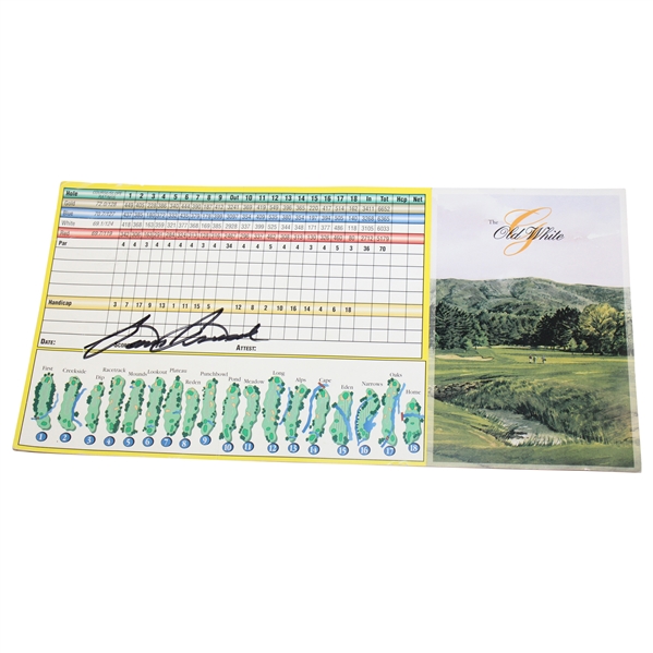 Sam Snead Signed Greenbrier Scorecard JSA ALOA
