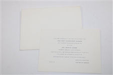 1977 PGA Championship Champions Dinner Invitation at Pebble Beach w/ Envelope