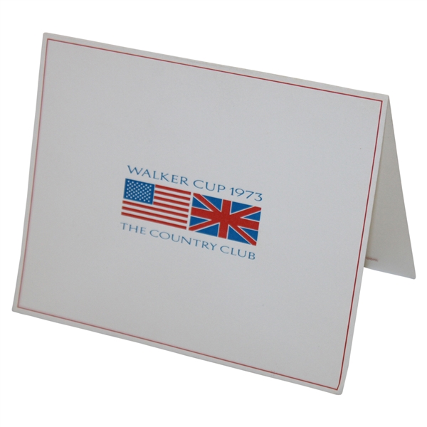 1973 Walker Cup at The Country Club of Brookline Flag Raising Ceremonies Invitation 