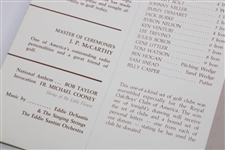 1979 Gerald Ford Golf's Life Achievement Award Dinner Menu