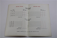 1960, 1964, 1966 & 1984 Curtis Cup Matches Official Programs