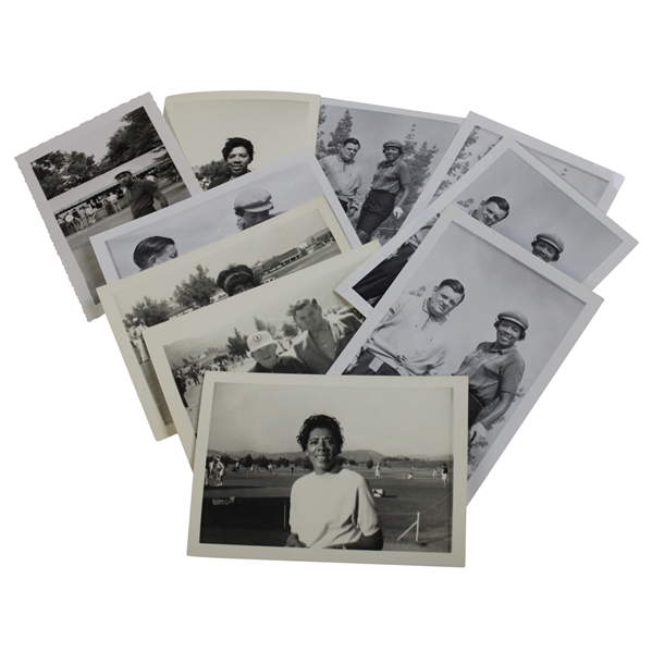 Ten (10) Althea Gibson, Rene Powell, Patty Berg & others Original 1967 LA Open Tournament Photos