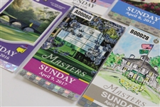Seven (7) Masters Sunday Final Rd Tickets - 2009, 2010, 2012, 2013, 2016, 2017 & 2018