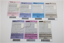 Seven (7) Masters Sunday Final Rd Tickets - 2009, 2010, 2012, 2013, 2016, 2017 & 2018