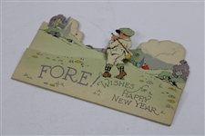 Six (6) Vintage Holiday/ Christmas/New Years Cards w/Great Color, Graphics & Greetings