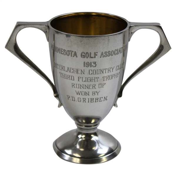 1913 Minnesota Golf Assoc. Championship at Interlachen CC Sterling Trophy Won by P.D. Gribben