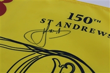 Champion Cam Smith Signed The 150th Open at St. Andrews Flag JSA ALOA
