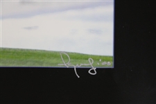 Tiger Woods Signed 2000 US Open at Pebble Beach Post-Swing Photo JSA ALOA