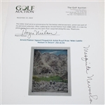 Arnold Palmer Signed Fitzpatrick Artist Proof Print 'With Caddie Nielsen In Desert' JSA ALOA